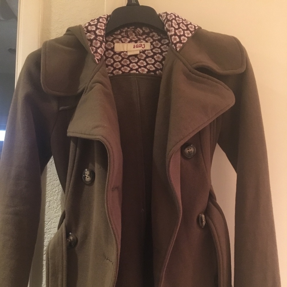 Army green coat
